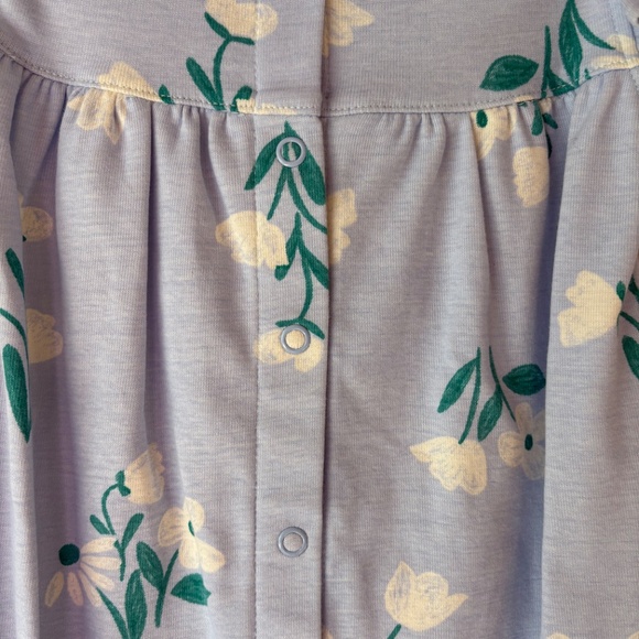 Carter’s Baby Girl Blue Flower Romper, Size 18M, Flutter Sleeves.  NEW WITH TAGS - Picture 4 of 7